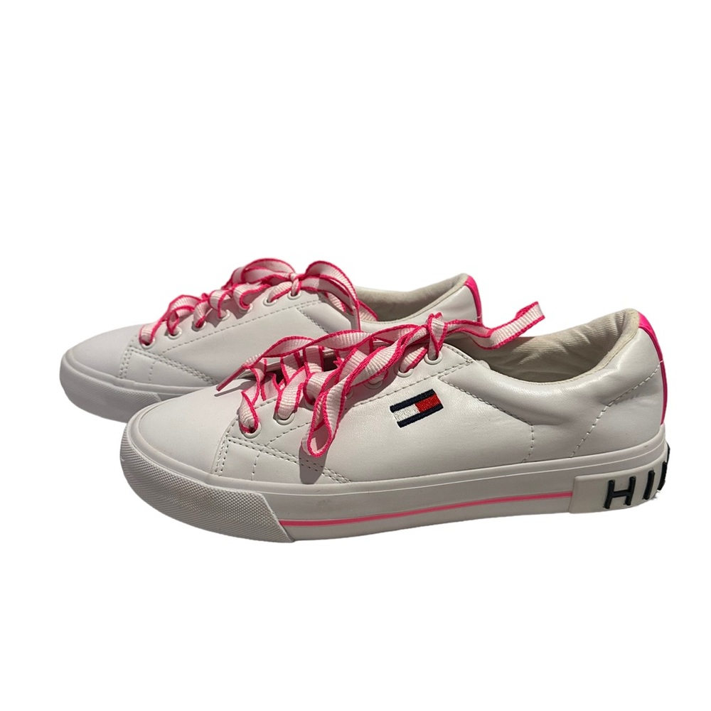 Tommy Hilfiger sneakers shoes white pink womens 7.5